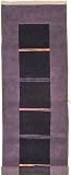 3x8 Black Hand Knotted Wool Tibet Runner Rug