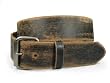 Genuine Vintage Retro Leather Belt - Interchangeable buckle