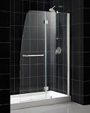 DreamLine AQUA 48 x 72 Shower Door Clear GlassBrushed Nickel