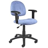 Boss MicroFiber Deluxe Posture Chair w/ Adjustable Arms