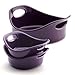 Rachael Ray Stoneware 3-Piece Small Round Set Bubble & Brown, Purple