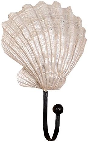 Zaray Store 6" Starfish Conch Scallop Shaped Resin Wall Hook,Set of 3