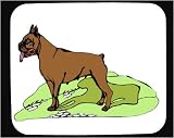 Mouse Pad with bulldog, panting, brown, pet, dog