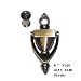 BOLTON Door Knocker With 160 Degree Viewer in Bright Brass Finish