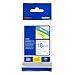 Brother Tape, Retail Packaging, 3/4 Inch, Blue on White (TZe243) - Retail Packaging