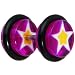 0 Gauge Purple Yellow Astro Star Cheater Plug