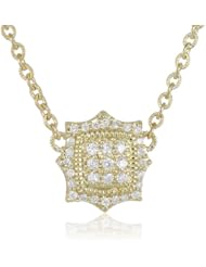 Judith Ripka "La Petite" Diamond Single Square Necklace, 17"
