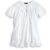 Short-Sleeve Embroidered Pullover