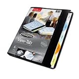 View-Tab® Round Ring Presentation Binder, 5-Tab Style, 5/8 Capacity, Blue (WLJ55366)