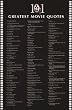 (24x36) 101 Greatest Movie Quotes List Art Poster Print