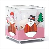Snowman Glass Votive Holder
