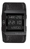 Black Dice BD-004-03 Gents Digital Black Leather Strap Watch