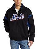 MLB Mens New York Mets  Therma Base Premier Jacket (PRO BLK/PRO RYL, X-Large)