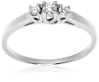14k White or Yellow Gold 3-Stone Diamond Ring (1/6 cttw, H Color, SI2 Clarity)