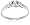 14k White Gold 3-Stone Diamond Ring (1/6 cttw, H Color, SI2 Clarity), Size 5