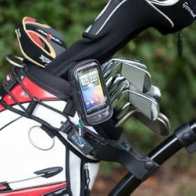 UltimateAddons Golf Bag Clip Mount with Water Resistant Case for HTC Desire Phone