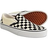 Vans Checkerboard Classic Slip On Shoes (Black/White)