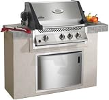 Napoleon Built-In Series BIPT450RBPSS3 30 Built-in Gas Grill with 694 sq. in. Cooking Surface, 61000 Total BTU, 3 Bottom Burners, Infrared Rear Rotisserie Burner and WAVE Rod Cooking Grids: Stainless Steel: Liquid Propane