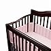 BreathableBaby Crib Bumper for Slatted Cribs - Pink