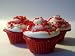 Gourmet Food : Frostines Edibles Gift Box of 9 Fresh Baked Gourmet Red Velvet Cupcakes