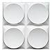 Art3d White Wall Panels Moden 3D Wall Decor, Moon Surface Design, 12 Tiles 32 SF