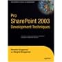 Pro SharePoint 2003 Development Techniques