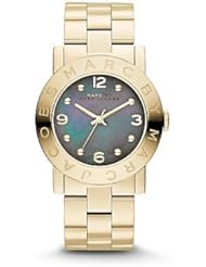 Marc by Marc Jacobs MBM3273 Amy Gold Watch with Grey Mother of Pearl Dial