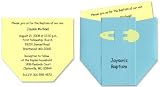 Diaper Baby Baptism Invitation for Baby Boy