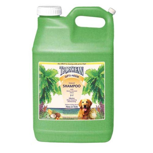 TropiClean Neem Flea and Tick Dog Shampoo 2 1 2 Gallon Buy hours pet