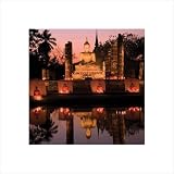 Buddhismus - Moment des Nachdenkens, Buddha Poster Kunstdruck (40 x 40cm)