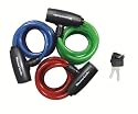 Master Lock 8127TRI Bike Lock/Cable, Blue, Green and Red, 3-Pack