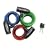 Master Lock 8127TRI Bike Lock/Cable, Blue, Green and Red, 3-Pack