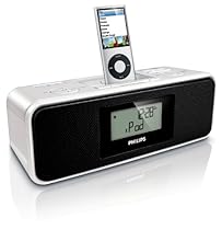 Philips DC 200 iPod Soundsytem (Radio, USB, Apple iPod kompatibel) weiß