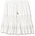 My Michelle Girls' Big Midi Tiered Skirt with Elastic Waistband and Drawstring