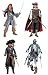 Pirates of The Caribbean- Curse of the Black Pearl Series 1 Action Figure Set of 4