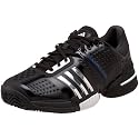 adidas Men's Barricade 6.0 Tennis Shoe,Black/Metallic Silver/Blue Beauty,10 M US