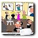 Londons Times Funny Panel Hollywood Cartoons - At The Museum Of Larry Fine Art - Mouse Pads