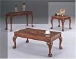 Ball & Claw Foot Design 3 Piece Occasional Table Set By Coaster Furniture