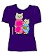 Urban Outfitters Lora Norton Madam Meow Purple Juniors T-Shirt Tee