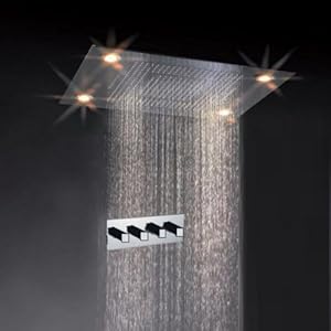 Classic Design 31 Inch Large Rain Shower Set Double ...