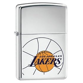 Los Angeles Lakers High Polish Chrome Zippo Lighter