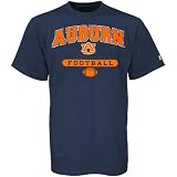 Russell Auburn Tigers Navy Blue Football T-shirt