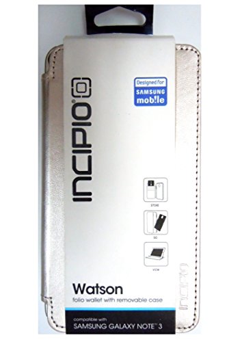 Incipio Watson Folio Wallet Case for Samsung Galaxy Note 3 - Retail Packaging - Champagne Gold
