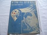A STAR FELL OUT OF HEAVEN MACK GORDON 1936 SHEET MUSIC SHEET MUSIC FOLDER 415