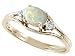 0.29 cttw Genuine Opal and Diamond Ring Size 7.5 LIFETIME WARRANTY