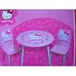 Sanrio Hello Kitty Classic Kids Furniture - Flower & Bloom Table and Chair 3 Pcs Set