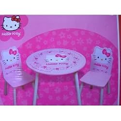 Sanrio Hello Kitty Classic Kids Furniture - Flower & Bloom Table and Chair 3 Pcs Set
