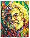 GRATEFUL DEAD'S JERRY GARCIA TRIBUTE PORTRAIT STICKER/DECAL-EXCLUSIVE: DESIGNED BY FR...