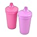 Re-Play Made in USA 2 Pack Sippy Cups for Toddlers, 10 Oz. - Reusable Spill Proof Cups for Kids, Dishwasher/Microwave Safe - Hard Spout Sippy Cups for Toddlers 3.13