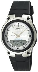 Casio Men's AW80-7AV World Time Databank 10-Year Battery Watch